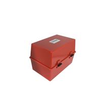 ValueX Deflecto Card Index Box 8x5 inches / 203x127mm Red - CP012YTRED