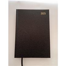 ValueX Desk Diary A4 2 Day Per Page 2025 Black - BUSA42 Black