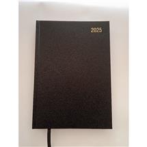 Desk Diaries | Valuex Desk Diary A4 2 Day Per Page 2025 Black - Busa42 Black