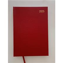 Valuex Desk Diary A4 Day To Page Appointment 2026 Burgundy  Officea41a