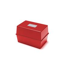 Valuex Essentials Card Index Box 6 X 4 Inches (152 X 102Mm) Red