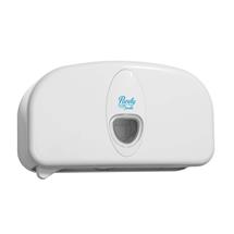 ValueX Toilet Roll Dispensers | ValueX Micro Twin Toilet Roll Dispenser White PS1706