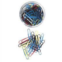 ValueX Paperclip Large Plain 32mm Assorted Colours (Pack 500) - 33151