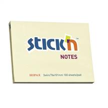 Valuex Stickn Sticky Notes 76X101mm 100 Sheets Pastel Yellow (Pack 12)