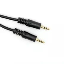 Cablenet 1m 3.5mm Stereo Plug - Plug Black Cable | In Stock