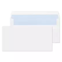 ValueX | ValueX Everyday Envelopes DL White Wallet Plain Self Seal 80gsm