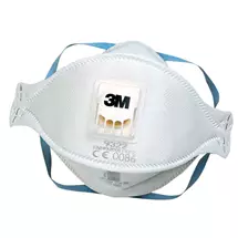 3M Aura FlatFold Particulate Respirator FFP2V 9322+ (Pack 10)