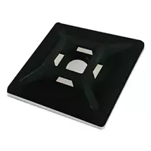 Cablenet Cabletie Base 28mm x 28mm Black (PK 100). Product colour: