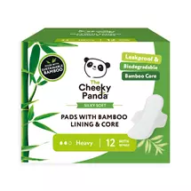 Cheeky Panda FSC Sanitary Pads With Bamboo Lining & Core Heavy (Pack