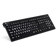 Logickeyboard XL Print NERO keyboard Office USB QWERTY UK English