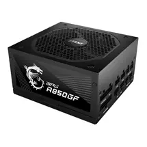 MSI MPG A850GF UK PSU "850W, 80 Plus Gold certified, Fully Modular,