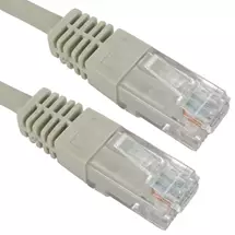 RJ45 (M) to RJ45 (M) CAT5e 10m Grey OEM Moulded Boot Copper UTP