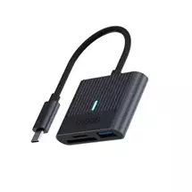 Rapoo UCR-3001 card reader USB 3.2 Gen 1 (3.1 Gen 1) Type-C Black