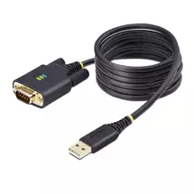 StarTech.com 6.6ft (2m) USB to Serial Adapter Cable, COM Retention,