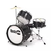 PDT RockJam 3-Piece Junior Drum Set Blk | In Stock