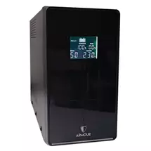 Armour 1500VA UPS, 900W, LCD Display, 3x UK Plug, 2x RJ45, 3x IEC, USB