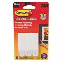 3M Command Medium Picture Hanging Strips White (Pack 4) - 7100235864