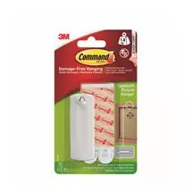 3M Command Sawtooth Picture Hanger With Command Adhesive Strips White