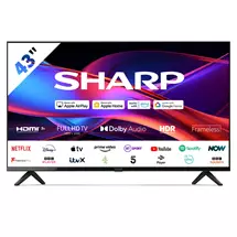 Sharp  | Sharp 2T-C43GD2225K TV 109.2 cm (43") Full HD Smart TV Wi-Fi Black