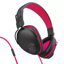 JLab JBuddies Pro Headset Wired Head-band Music/Everyday Black, Pink
