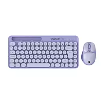 Stealth Wireless Keyboard Mouse Lavender | Quzo UK