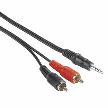 Hama Audio Cables | Hama 00205106 audio cable 2 m 3.5mm 2 x RCA Black, Red