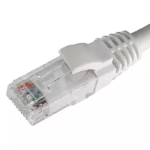 Cablenet 4m Cat5e RJ45 White U/UTP LSOH 24AWG Snagless Booted Patch