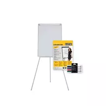 BiOffice Eco Bundle Tripod Easel Flipchart pad and WB Markers