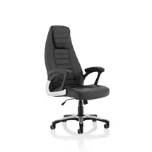 Metropolis | Dynamic Metropolis High Back Black Leather Look Executive Office Chair