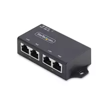 StarTech.com 2Port Gigabit Midspan PoE+ Injector, 10/100/1000Mbps,