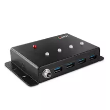 Lindy 4 Port USB 3.0 Metal Hub, USB 3.2 Gen 1 (3.1 Gen 1) TypeB, USB