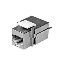 StarTech.com Shielded Cat 6a Keystone Jack  RJ45 Ethernet Cat6a Wall