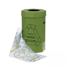 Acorn Green Bin High Volume  Paper Recycling Bin 60 Litres H677 x