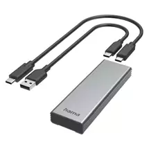Hama 00200764 storage drive enclosure SSD enclosure Grey M.2