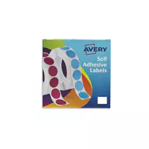 Avery Labels in Dispenser Rectangular 19x25mm White (Pack 1200 Labels)