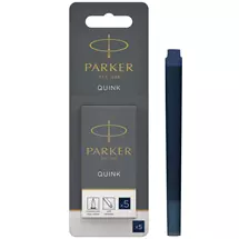 Parker Quink Ink Refill Cartridge for Fountain Pens Blue/Black (Pack