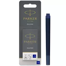 Parker Quink Long Ink Refill Cartridge for Fountain Pens Blue (Pack 5)