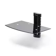 StarTech.com Floating WallMounted AV Shelf, Adjustable Height Shelf