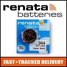 Renata | 1 x Renata 344 Watch Battery 1.55v SR1136S  Official Renata Watch