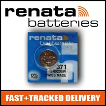 1 x Renata 371 Watch Battery 1.55v SR920SW  Official Renata Watch