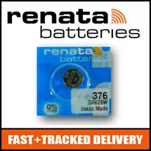 Renata | 1 x Renata 376 Watch Battery 1.55v SR626W  Official Renata Watch