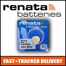 Renata | 1 x Renata 377 Watch Battery 1.55v SR626W  Official Renata Watch