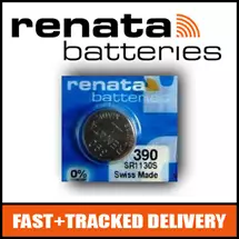 Renata | 1 x Renata 390 Watch Battery 1.55v SR1130S  Official Renata Watch