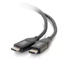 C2G 3m (10ft) USB C Cable  USB 2.0 (5A)  M/M USB Type C Cable  Black.