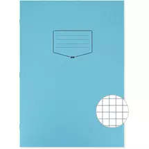 Silvine | Silvine Tough Shell Exercise Book A4 7mm Squares Blue (Pack 25) EX155