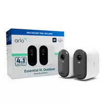 Arlo Essential 2K XL Outdoor Security Camera, 2-pack