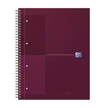 Oxford International writing notebook A4+ 80 sheets Burgundy