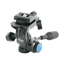 Slik 6256455 tripod head Black Aluminium 1/4, 3/8"