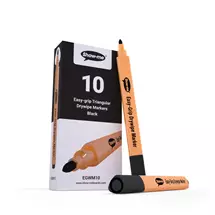 Show-Me | Show-me Triangular Whiteboard Pens Black (Box 10) - EGWM10