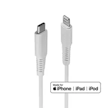 Lindy 0.5m USB Type C to Lightning Cable, White | In Stock